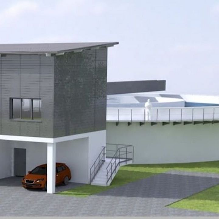 Das Bild zeigt die Optik der neuen Kläranlage in Metten